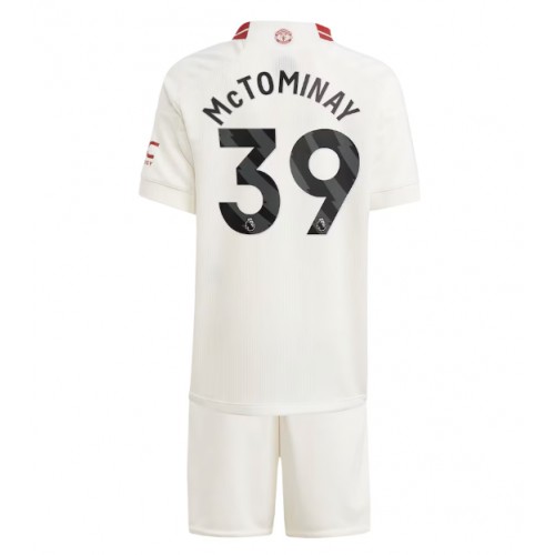 Dětský fotbalový dres Manchester United Scott McTominay #39 2023-24 Třetí Krátký Rukáv (+ trenýrky)